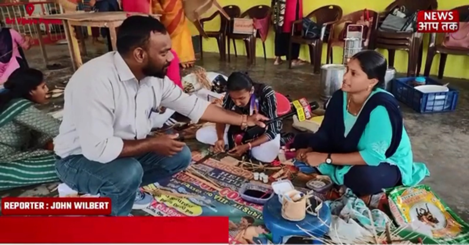 News AAP TAK ANDAMAN channel covered the GSDP Course on Bamboo crafts